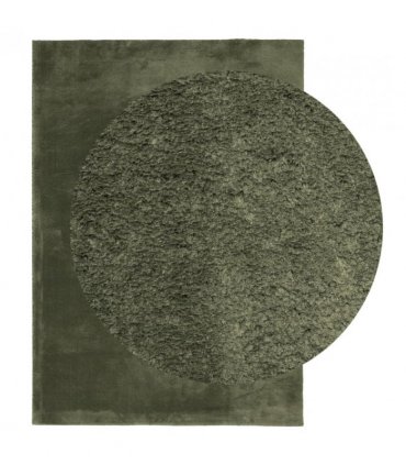 vidaXL Rug HUARTE Short Pile Soft and Washable Forest Green 160x230 cm — Size: 160 x 230 cm
