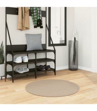 vidaXL Rug HUARTE Short Pile Soft and Washable Sand Ø 80 cm
