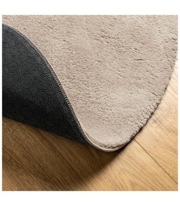 vidaXL Rug HUARTE Short Pile Soft and Washable Sand Ø 80 cm