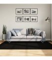 vidaXL Rug HUARTE Short Pile Soft and Washable Black 140x200 cm — Size: 140 x 200 cm