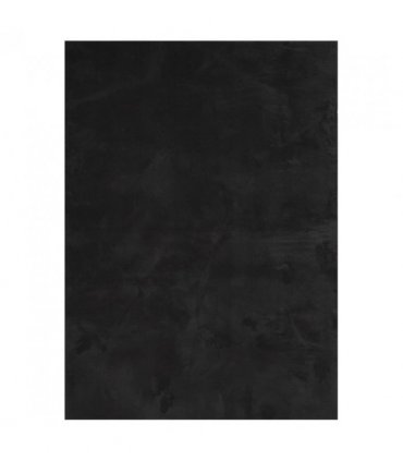 vidaXL Rug HUARTE Short Pile Soft and Washable Black 140x200 cm — Size: 140 x 200 cm