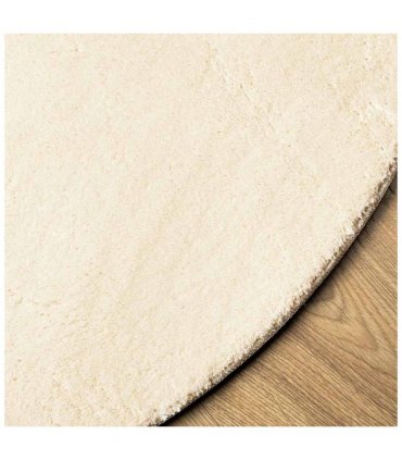 vidaXL Rug HUARTE Short Pile Soft and Washable Cream Ø 100 cm