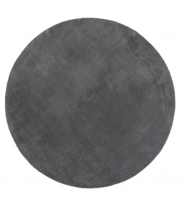 vidaXL Rug HUARTE Short Pile Soft and Washable Anthracite Ø 120 cm