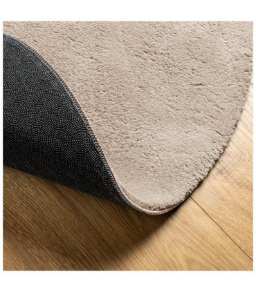vidaXL Rug HUARTE Short Pile Soft and Washable Sand Ø 120 cm