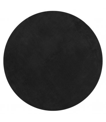 vidaXL Rug HUARTE Short Pile Soft and Washable Black Ø 160 cm