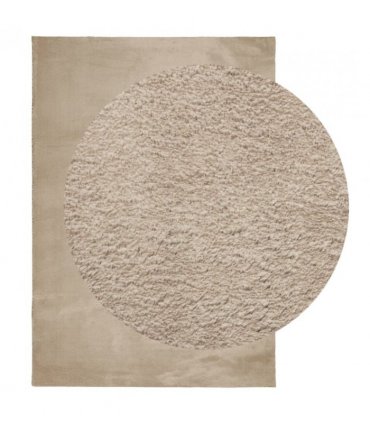 vidaXL Rug HUARTE Short Pile Soft and Washable Sand 160x230 cm — Size: 160 x 230 cm