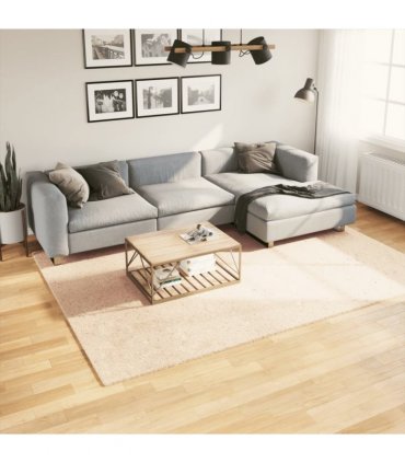 vidaXL Rug HUARTE Short Pile Soft and Washable Beige 200x280 cm — Size: 200 x 280 cm