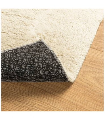 vidaXL Rug HUARTE Short Pile Soft and Washable Cream 60x110 cm — Size: 60 x 110 cm