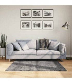 vidaXL Rug HUARTE Short Pile Soft and Washable Anthracite 120x120 cm — Size: 120 x 120 cm