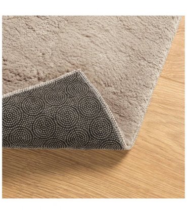 vidaXL Rug HUARTE Short Pile Soft and Washable Sand 140x200 cm — Size: 140 x 200 cm