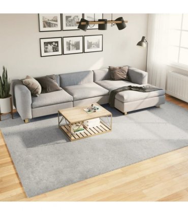 vidaXL Rug HUARTE Short Pile Soft and Washable Grey 240x340 cm — Size: 240 x 340 cm