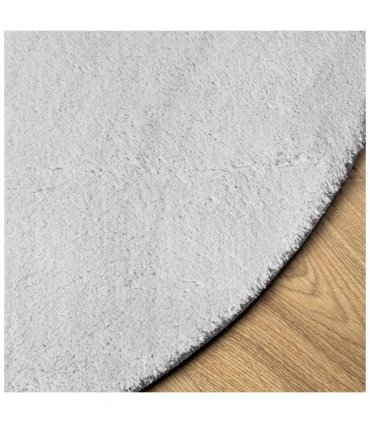 vidaXL Rug HUARTE Short Pile Soft and Washable Grey Ø 100 cm