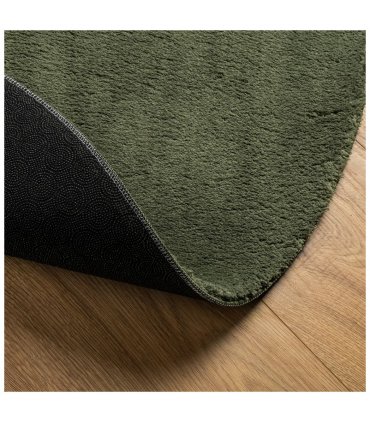 vidaXL Rug HUARTE Short Pile Soft and Washable Forest Green Ø 120 cm