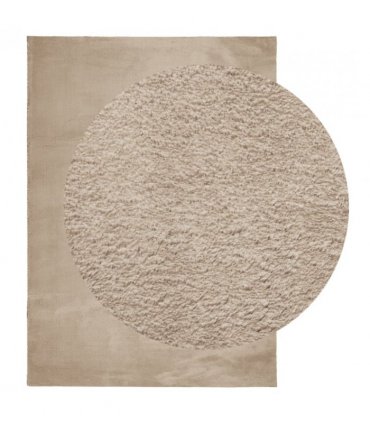 vidaXL Rug HUARTE Short Pile Soft and Washable Sand 240x340 cm — Size: 240 x 340 cm