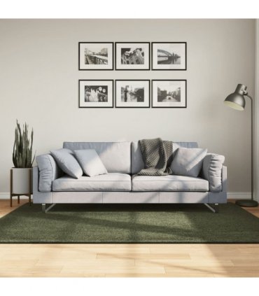 vidaXL Rug HUARTE Short Pile Soft and Washable Forest Green 140x200 cm — Size: 140 x 200 cm