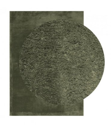 vidaXL Rug HUARTE Short Pile Soft and Washable Forest Green 140x200 cm — Size: 140 x 200 cm