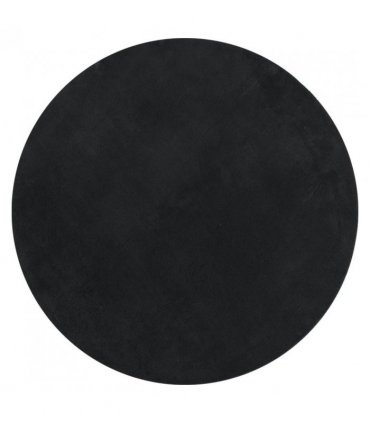 vidaXL Rug HUARTE Short Pile Soft and Washable Black Ø 100 cm