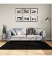 vidaXL Rug HUARTE Short Pile Soft and Washable Black 160x160 cm — Size: 160 x 160 cm