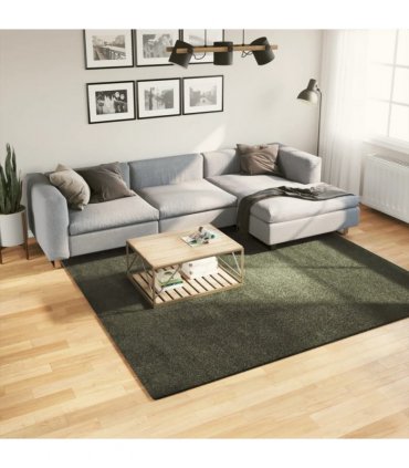 vidaXL Rug HUARTE Short Pile Soft and Washable Forest Green 240x240 cm — Size: 240 x 240 cm