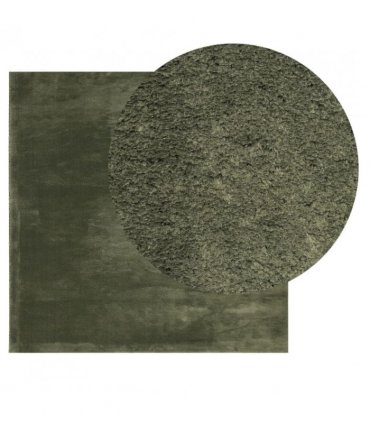vidaXL Rug HUARTE Short Pile Soft and Washable Forest Green 240x240 cm — Size: 240 x 240 cm