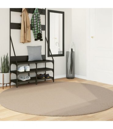vidaXL Rug HUARTE Short Pile Soft and Washable Sand Ø 200 cm