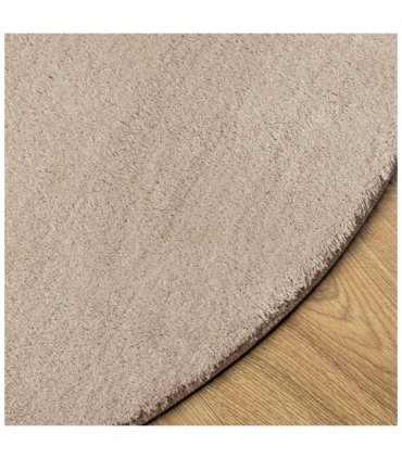 vidaXL Rug HUARTE Short Pile Soft and Washable Sand Ø 200 cm