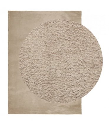 vidaXL Rug HUARTE Short Pile Soft and Washable Sand 200x280 cm — Size: 200 x 280 cm