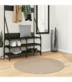 vidaXL Rug HUARTE Short Pile Soft and Washable Sand Ø 100 cm