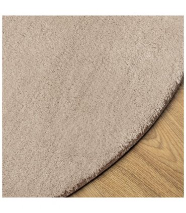 vidaXL Rug HUARTE Short Pile Soft and Washable Sand Ø 100 cm