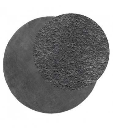 vidaXL Rug HUARTE Short Pile Soft and Washable Anthracite Ø 160 cm