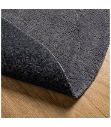 vidaXL Rug HUARTE Short Pile Soft and Washable Anthracite Ø 160 cm