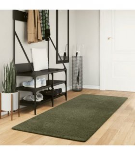 vidaXL Rug HUARTE Short Pile Soft and Washable Forest Green 80x200 cm — Size: 80 x 200 cm
