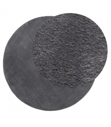 vidaXL Rug HUARTE Short Pile Soft and Washable Anthracite Ø 80 cm