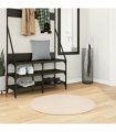 vidaXL Rug HUARTE Short Pile Soft and Washable Beige Ø 80 cm