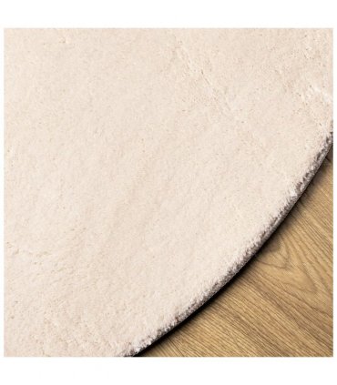 vidaXL Rug HUARTE Short Pile Soft and Washable Beige Ø 80 cm