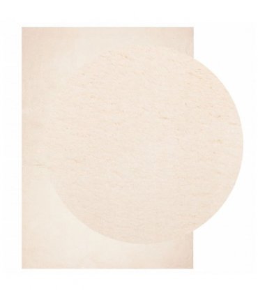 vidaXL Rug HUARTE Short Pile Soft and Washable Beige 160x230 cm — Size: 160 x 230 cm