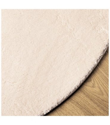 vidaXL Rug HUARTE Short Pile Soft and Washable Beige Ø 120 cm