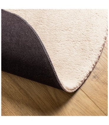 vidaXL Rug HUARTE Short Pile Soft and Washable Beige Ø 120 cm