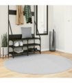 vidaXL Rug HUARTE Short Pile Soft and Washable Grey Ø 160 cm