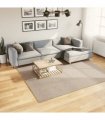 vidaXL Rug HUARTE Short Pile Soft and Washable Sand 240x240 cm — Size: 240 x 240 cm