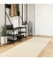 vidaXL Medium Pile Soft and Washable Rug HUARTE Cream 80 x 1000 cm