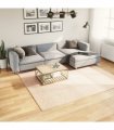 vidaXL Rug HUARTE Short Pile Soft and Washable Beige 240x240 cm — Size: 240 x 240 cm