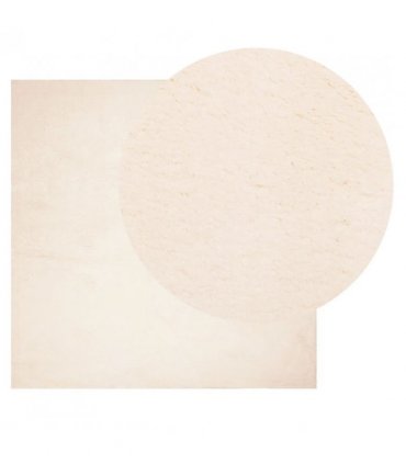 vidaXL Rug HUARTE Short Pile Soft and Washable Beige 240x240 cm — Size: 240 x 240 cm