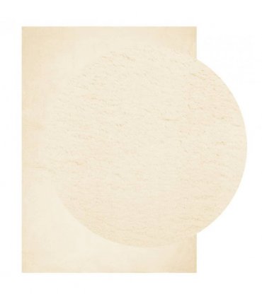 vidaXL Rug HUARTE Short Pile Soft and Washable Cream 200x280 cm — Size: 200 x 280 cm