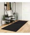 vidaXL Rug HUARTE Short Pile Soft and Washable Black 80x250 cm — Size: 80 x 250 cm