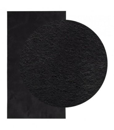 vidaXL Rug HUARTE Short Pile Soft and Washable Black 80x150 cm — Size: 80 x 150 cm