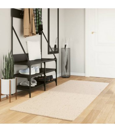 vidaXL Rug HUARTE Short Pile Soft and Washable Beige 80x200 cm — Size: 80 x 200 cm