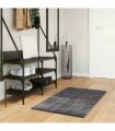 vidaXL Rug HUARTE Short Pile Soft and Washable Anthracite 60x110 cm — Size: 60 x 110 cm