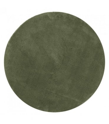 vidaXL Rug HUARTE Short Pile Soft and Washable Forest Green Ø 100 cm