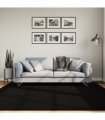 vidaXL Rug HUARTE Short Pile Soft and Washable Black 200x200 cm — Size: 200 x 200 cm